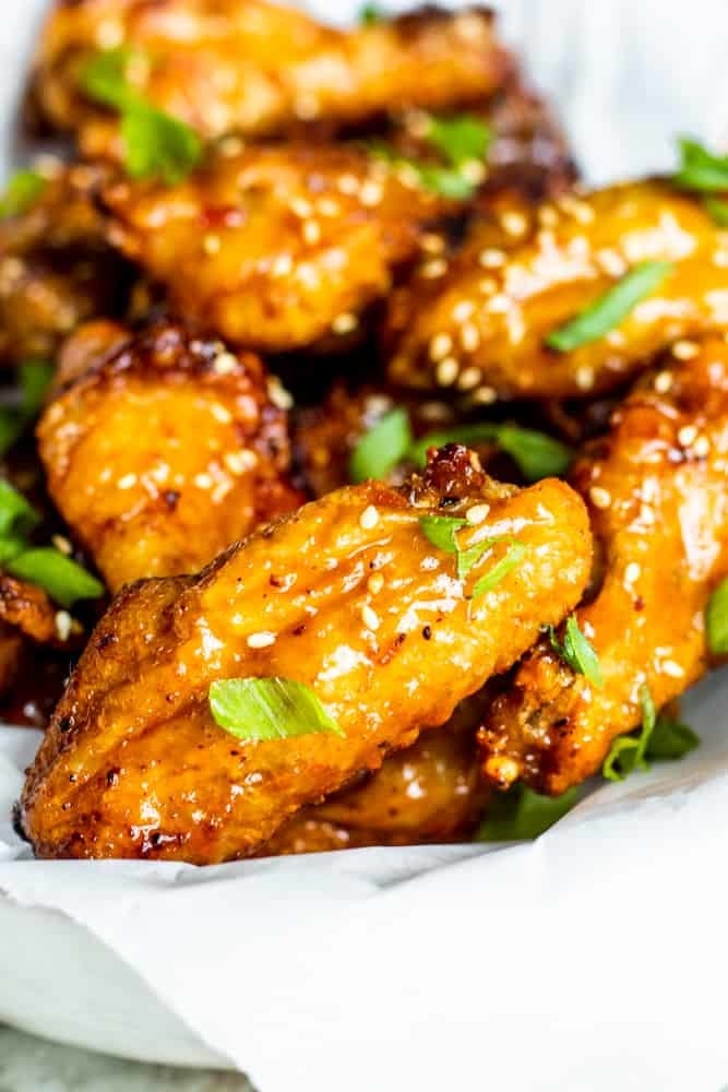 Air fryer sweet chili chicken wings